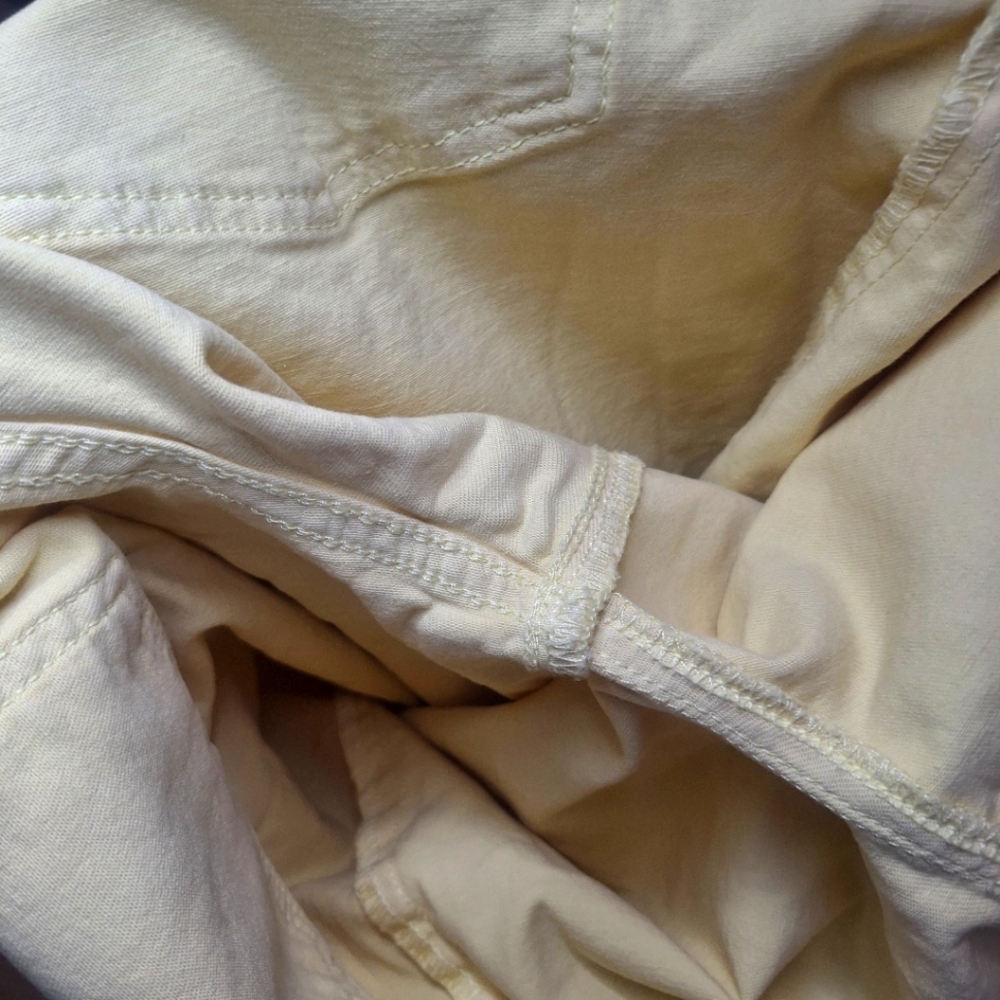 Banana Republic high rise cropped pants pale citrus SZ 26 - Picture 6 of 8